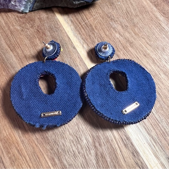 Stella & Dot Beaded Multi Color Earrings - Picture 5 of 6